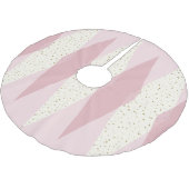 Mitte- des Jahrhundertsmoderner rosa Polyester Weihnachtsbaumdecke (Schrägansicht)