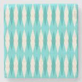 Mitte- des Jahrhundertsmoderner Steinuntersetzer (Vorderseite)