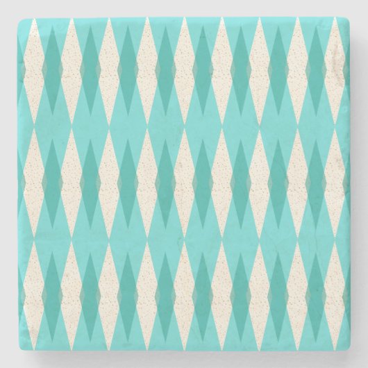 Mitte- des Jahrhundertsmoderner Steinuntersetzer (Vorderseite)