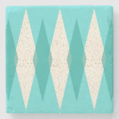 Mitte- des Jahrhundertsmoderner Steinuntersetzer (Vorderseite)