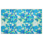 Mitte- des Jahrhundertsmodernes abstraktes, Aqua Stoff (Fat Quarter (45,7 x 55,9 cm))