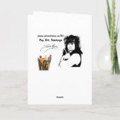 "Mitte- des Jahrhundertsmodernes abstraktes, Karte (Rückseite)