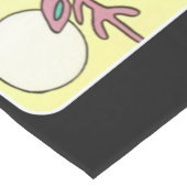 Mitte- des Jahrhundertsmodernes abstraktes Mittelgroßer Tischläufer (Ecke)