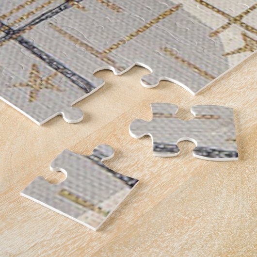 Mitte- des Jahrhundertsmodernes abstraktes Puzzle (Seite)