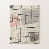 Mitte- des Jahrhundertsmodernes abstraktes Puzzle (Vertikal)