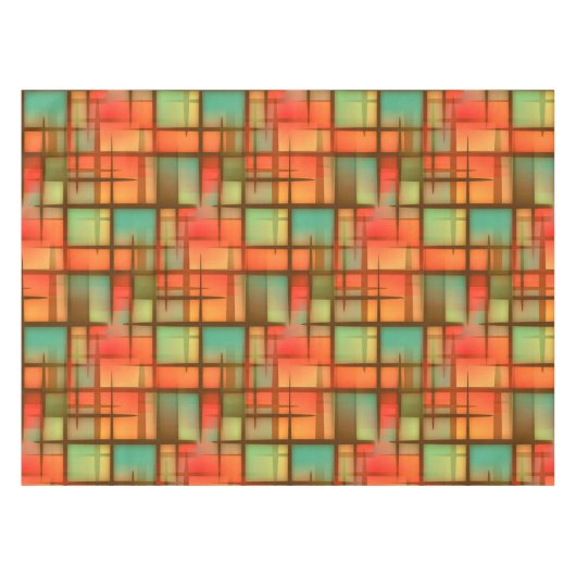 Mitte- des Jahrhundertsmodernes abstraktes Tischdecke (Vorderseite (Horizontal))