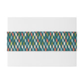 Mitte- des Jahrhundertsmodernes aquamarines u. Einladungsbanderole (Rückseitenbeispiel)