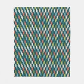 Mitte- des Jahrhundertsmodernes aquamarines u. Fleecedecke (Vorderseite)