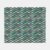 Mitte- des Jahrhundertsmodernes aquamarines u. Fleecedecke (Vorderseite (Horizontal))