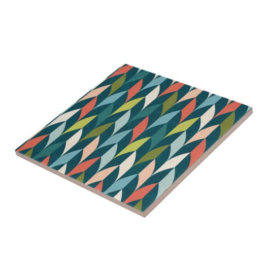 Mitte- des Jahrhundertsmodernes aquamarines u. Fliese (Seite)