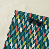 Mitte- des Jahrhundertsmodernes aquamarines u. Strandtuch (Beispiel)