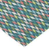 Mitte- des Jahrhundertsmodernes aquamarines u. Tischdecke (Schrägansicht)