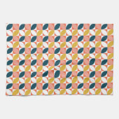 Mitte- des Jahrhundertsmodernes Blatt-Muster Geschirrtuch (Horizontal)