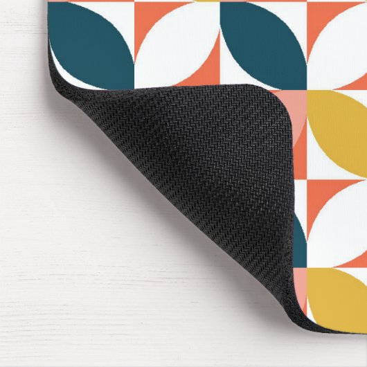 Mitte- des Jahrhundertsmodernes Blatt-Muster Mousepad (Ecke)