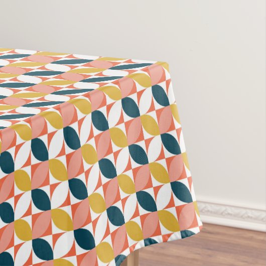 Mitte- des Jahrhundertsmodernes Blatt-Muster Tischdecke (Beispiel)