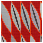 Mitte- des Jahrhundertsmodernes Blätter, dunkelrot Stoff (Nahaufnahme)