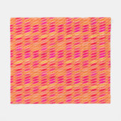 Mitte- des Jahrhundertsmodernes Blätter, Fleecedecke (Vorderseite (Horizontal))