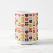 Mitte- des Jahrhundertsmodernes Blumen-Muster Kaffeetasse (Mittel)