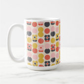 Mitte- des Jahrhundertsmodernes Blumen-Muster Kaffeetasse (Links)