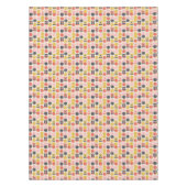 Mitte- des Jahrhundertsmodernes Blumen-Muster Tischdecke (Vorderseite)