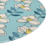 Mitte- des Jahrhundertsmodernes Blumenblatt-Muster Schneidebrett (Ecke)