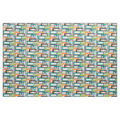 Mitte- des Jahrhundertsmodernes Druck-Gewebe Stoff (Yard (91,4 cm))