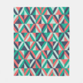 Mitte- des Jahrhundertsmodernes geometrisches Fleecedecke (Vorderseite)