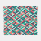 Mitte- des Jahrhundertsmodernes geometrisches Fleecedecke (Vorderseite (Horizontal))