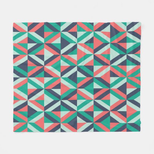 Mitte- des Jahrhundertsmodernes geometrisches Fleecedecke (Vorderseite (Horizontal))