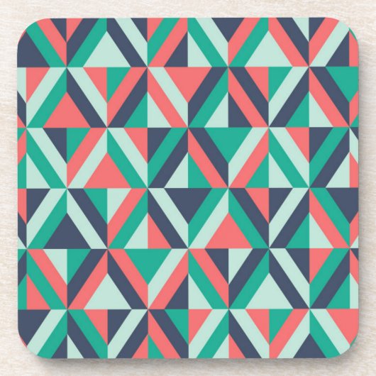 Mitte- des Jahrhundertsmodernes geometrisches Getränkeuntersetzer (Vorderseite)