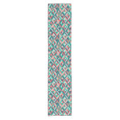 Mitte- des Jahrhundertsmodernes geometrisches Kurzer Tischläufer (Vorderseite)