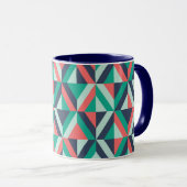 Mitte- des Jahrhundertsmodernes geometrisches Tasse (VorderseiteRechts)