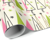 Mitte- des Jahrhundertsmodernes Geschenkpapier (Rolleneckpunkt)