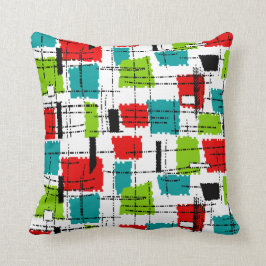 Mitte- des Jahrhundertsmodernes inspiriertes Kissen