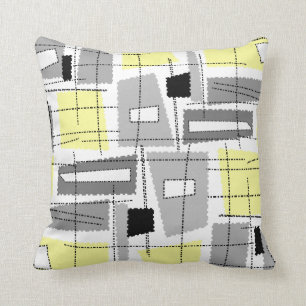 Mitte- des Jahrhundertsmodernes inspiriertes Kissen