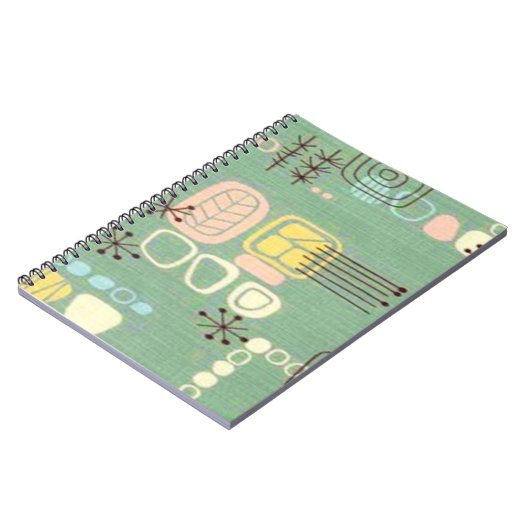 Mitte- des Jahrhundertsmodernes Notizblock (Linke Seite)