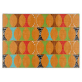 Mitte- des Jahrhundertsmodernes orange Schneidebrett (Vorderseite)