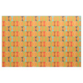 Mitte- des Jahrhundertsmodernes orange Stoff (Yard (91,4 cm))