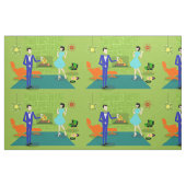 Mitte- des Jahrhundertsmodernes Paar-Gewebe Stoff (Fat Quarter (45,7 x 55,9 cm))