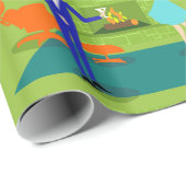 Mitte- des Jahrhundertsmodernes Paar-Packpapier Geschenkpapier (Rolleneckpunkt)