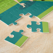 Mitte- des Jahrhundertsmodernes Paar-Puzzlespiel Puzzle (Seite)