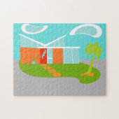 Mitte- des Jahrhundertsmodernes Puzzle (Horizontal)