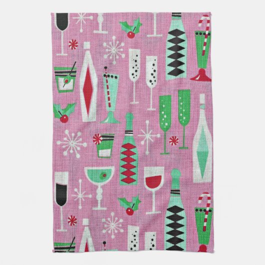 Mitte- des Jahrhundertsmodernes Retro Handtuch (Vertikal)