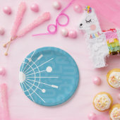 Mitte des Jahrhundertsmodernes Retro Pappteller (Party)