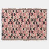 Mitte- des Jahrhundertsmodernes rosa Muster Decke (Vorderseite)