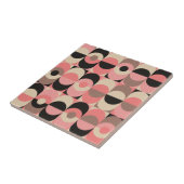 Mitte- des Jahrhundertsmodernes rosa Muster Fliese (Seite)