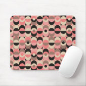 Mitte- des Jahrhundertsmodernes rosa Muster Mousepad (Mit Mouse)