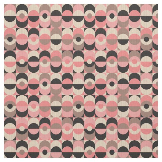 Mitte- des Jahrhundertsmodernes rosa Muster Stoff (Muster)