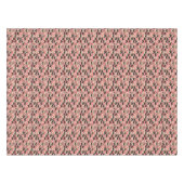 Mitte- des Jahrhundertsmodernes rosa Muster Tischdecke (Vorderseite (Horizontal))