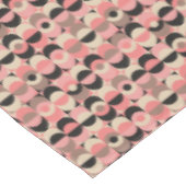 Mitte- des Jahrhundertsmodernes rosa Muster Tischdecke (Schrägansicht)